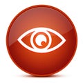 Eye aesthetic glossy brown round button abstract Royalty Free Stock Photo