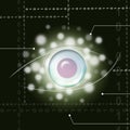Eye Background Means Glance Examine Or Watch Royalty Free Stock Photo