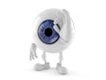 Eye ball character with ok gesture