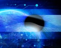 Eye being scanned Royalty Free Stock Photo