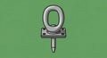 Of the eye bolt commonly used for lifting and securing heavy Royalty Free Stock Photo