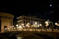 eye bridge at night downtown skopje macedonia