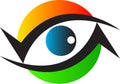 Eye care clinic logo Royalty Free Stock Photo