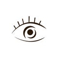 Eye Care logo design Brand Identity Company vector Royalty Free Stock Photo