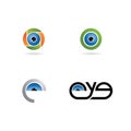 Eye care logo icon set Royalty Free Stock Photo