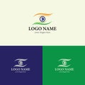 Eye care logo template