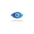 Eye care logo template vector