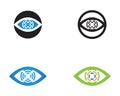 Eye care logo vector template Royalty Free Stock Photo