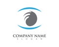 Eye Care vector logo design Royalty Free Stock Photo