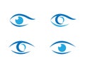 Eye Care vector logo design Royalty Free Stock Photo