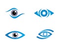 Eye Care vector logo design Royalty Free Stock Photo