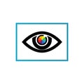 Eye Care vector logo design icon template Royalty Free Stock Photo