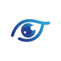Eye care vector logo design, icon template Royalty Free Stock Photo