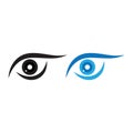 Eye care vector logo design, icon template Royalty Free Stock Photo