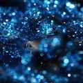 Eye-catching blue glitter background with abstract elements (tiled)