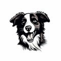 Eye-catching Border Collie Dog Vector Illustration