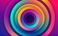 Eye-Catching Colored Circles Abstract Background Royalty Free Stock Photo