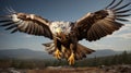 Eye-catching Eagle In Flight: Uhd Image By Franciszek Starowieyski