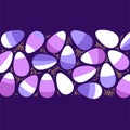 Eye catching Easter Eggs geometric abstract background in flat minimalism style
