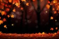 Eye-catching Festive autumn leaves banner. Generate Ai