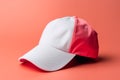 Ai Generative Baseball cap isolated on pink background. Mock up for your design