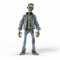 Eye-catching 8k Resolution Zombie Character In Jeans And Jacket