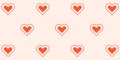 eye catching love heart pattern wallpaper for valentines couples Royalty Free Stock Photo