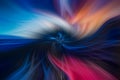 Colorful abstract twisted light fibers effect background