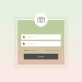 eye catching online signup page from template with easy user interface Royalty Free Stock Photo