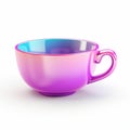 Eye-catching Purple Tea Cup With Unreal Engine 5 Digital Gradient Blends