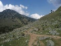 Eye catching view of the beautiful hills in Betaab Valley in Pahalgam, Kashmir