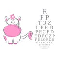 Eye Chart for Children Royalty Free Stock Photo