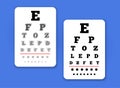 Eye chart poster Royalty Free Stock Photo
