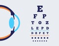 Eye chart poster Royalty Free Stock Photo