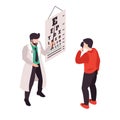 Eye Chart Test Composition Royalty Free Stock Photo