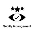 eye, check, stars, quality management icon. One of the business collection icons for websites, web design, mobile app