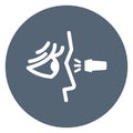 Eye checkup Isolated Vector Icon that can be easily modified or edit