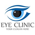 Eye clinic logo template design vector eps Royalty Free Stock Photo