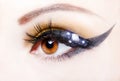 Eye close up with beautiful make-up