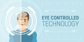 Eye controlled technology Royalty Free Stock Photo