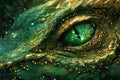 Eye of a crocodile close-up,  Abstract background,  Toned Royalty Free Stock Photo