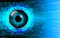 Eye cyber circuit future technology concept background Abstract future technology Royalty Free Stock Photo