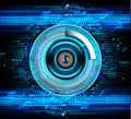 Eye cyber circuit future technology concept background Royalty Free Stock Photo