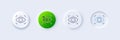 Eye detect line icon. Retina scan sign. Line icons. Vector