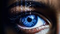 Eye Digital AI Code Royalty Free Stock Photo