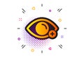 Farsightedness icon. Eye diopter sign. Optometry vision. Vector