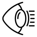 Eye disease icon, outline style Royalty Free Stock Photo