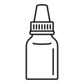 Eye drop bottle icon, outline style