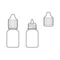Eye Drop Bottle Isolate On White Background vector Royalty Free Stock Photo