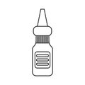 Eye drop bottle medicine thin line